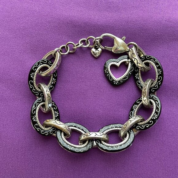 Brighton Metro Heart Two-tone Bracelet links - Picture 1 of 4